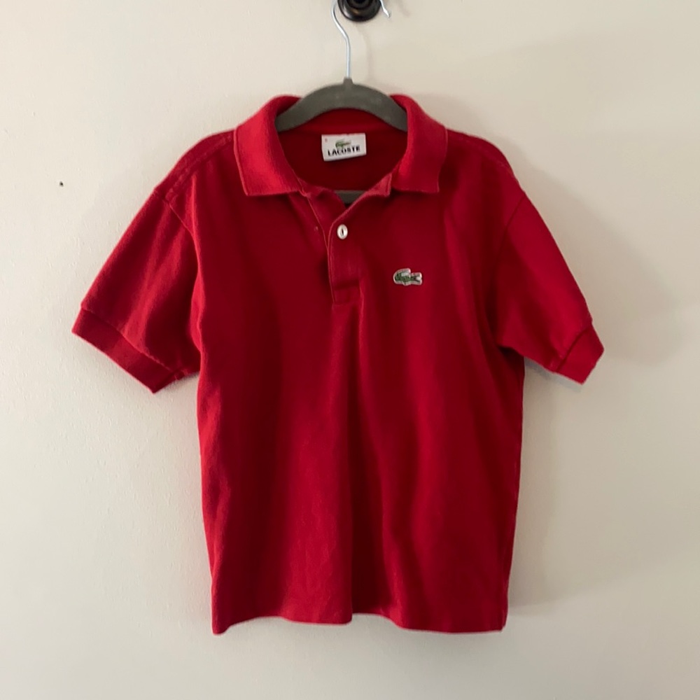 Kids Lacoste Polo Red